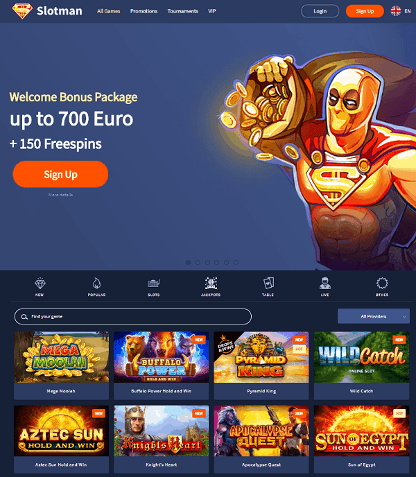 700 EUR and 150 Free Spins Bonus