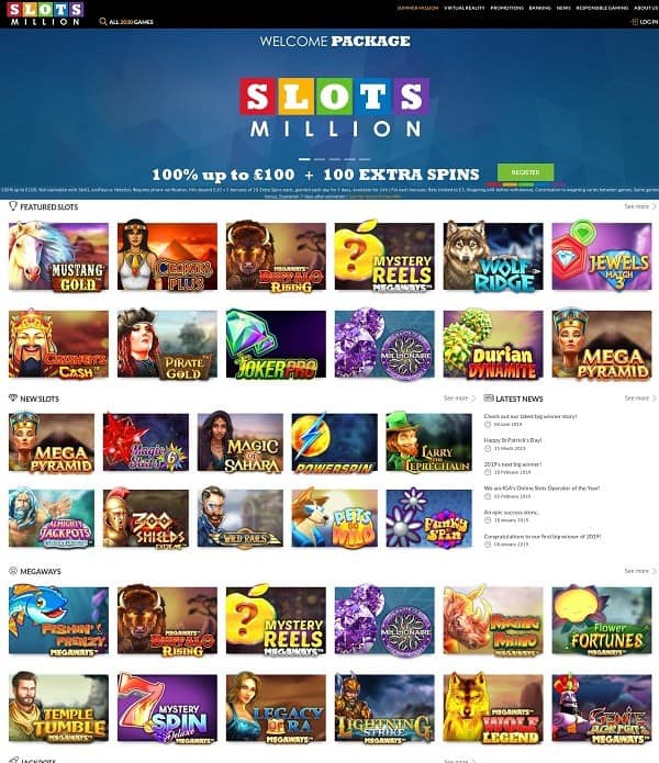 Full Review of Slots Million