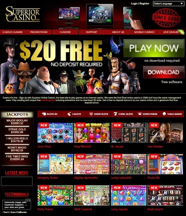 Superior Casino reviews