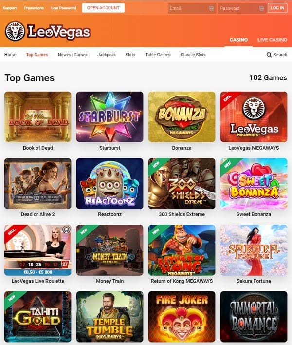 LeoVegas Casino Overview