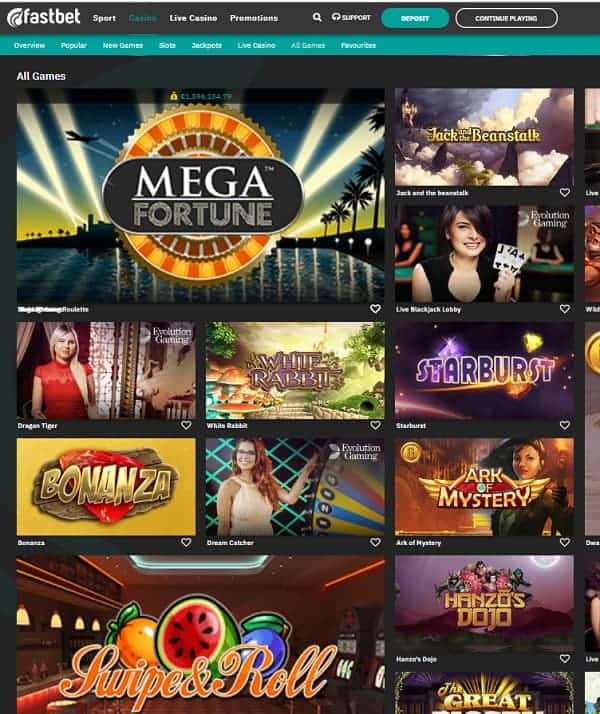 Fastbet free spins bonus