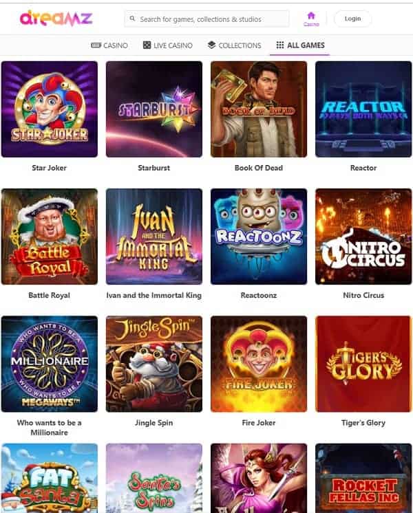 Get 100 free spins and bonus money