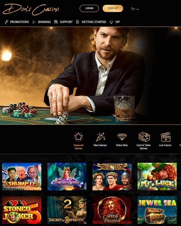 Don's Casino free play bonus for new players