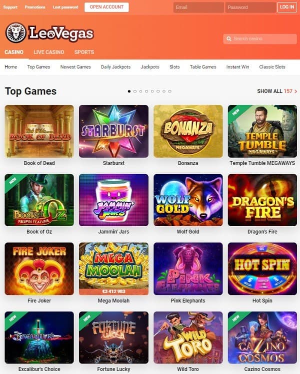 Leo Vegas Casino & Sportsbook Review