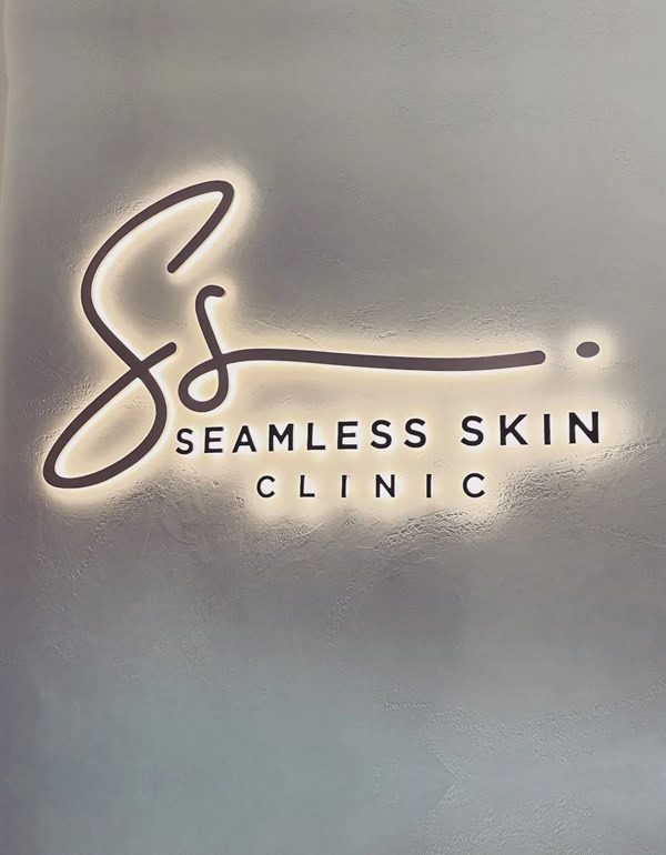 seamless skin clinic custom signage in melbourne