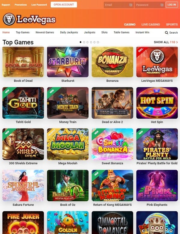 Leo Vegas Online Casino and Sportsbook Review 