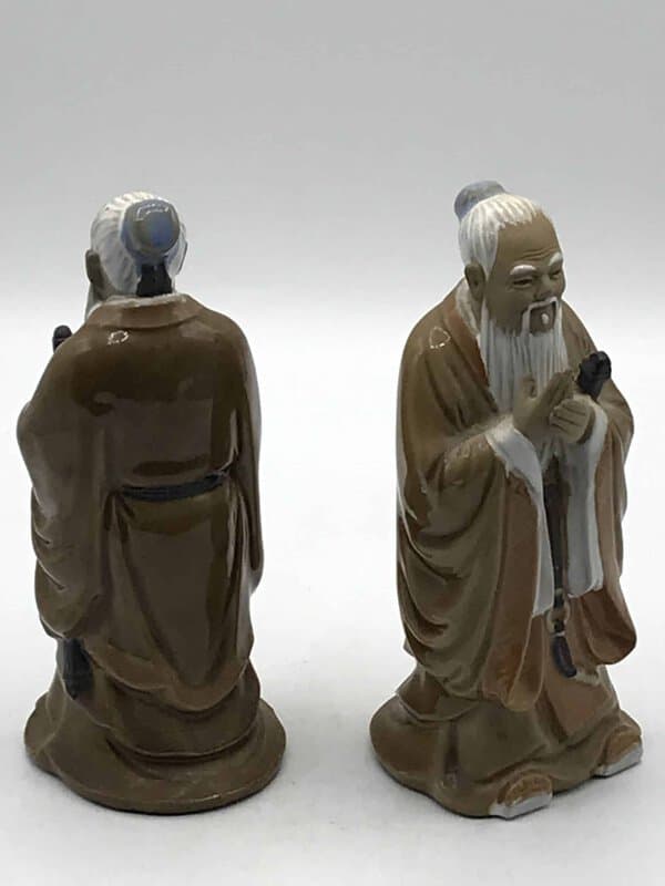 Antique Two 1980s Chinese Shiwan Pottery Mudman figures | Antiques Arena