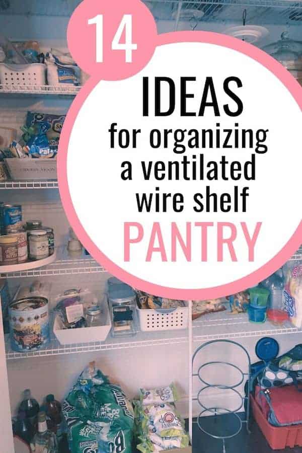 pantry with ventilated wire shelving