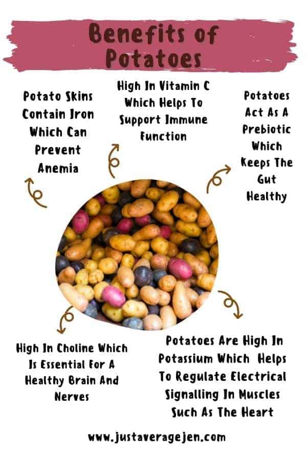 potato infographic sharing health benefits you should know about potatoes.