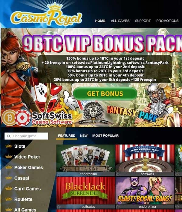 CasinoRoyal.one Free Spins