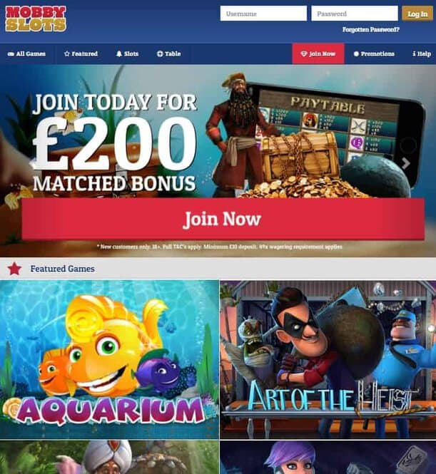 Mobby Slots Casino Review