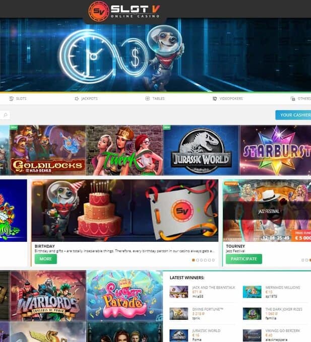 SlotV Casino Free Spins