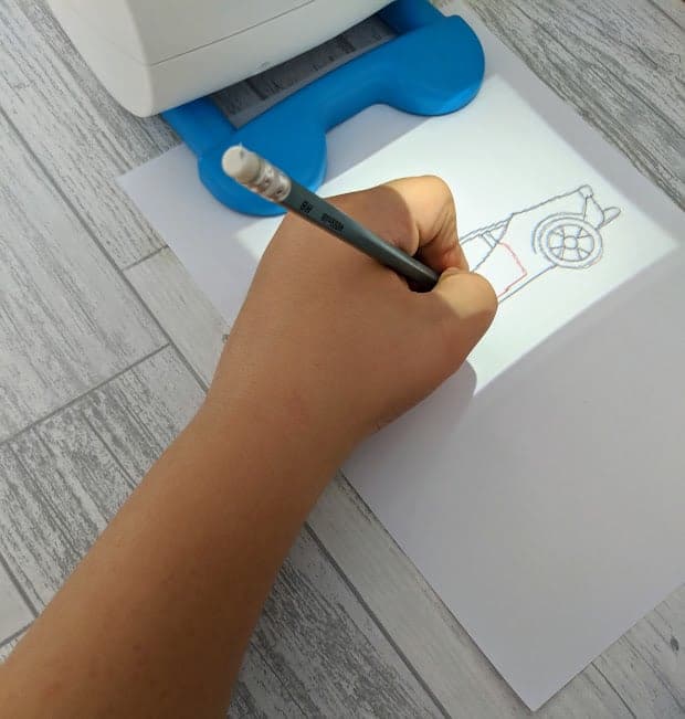 arm drawing with the smart sketcher