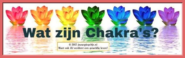 Wat zijn chakra's? op de foto zie je de symbolen van de zeven basischakra's.
