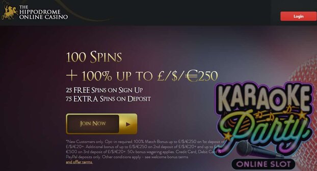 Get 100 free spins bonus