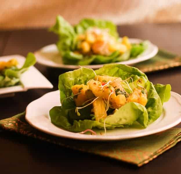 Pineapple Avocado pink grapefruit salad 