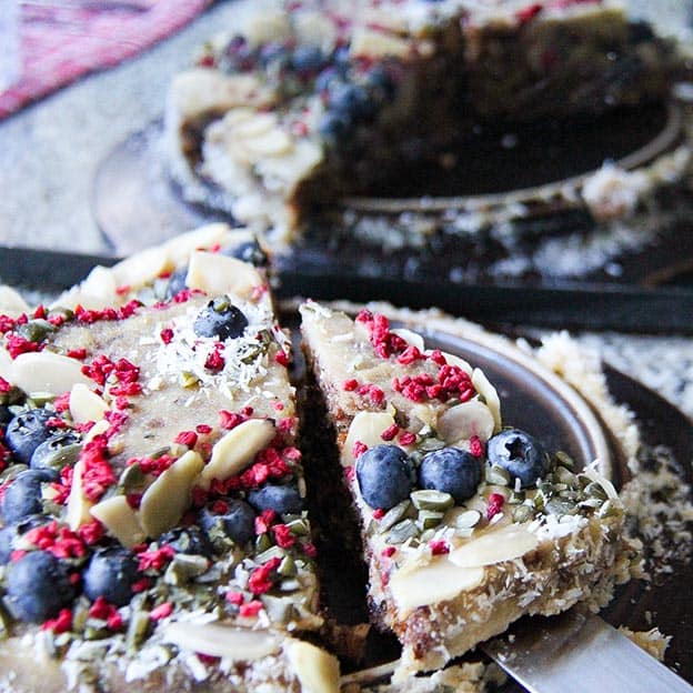 slice of gluten-free Christmas cake