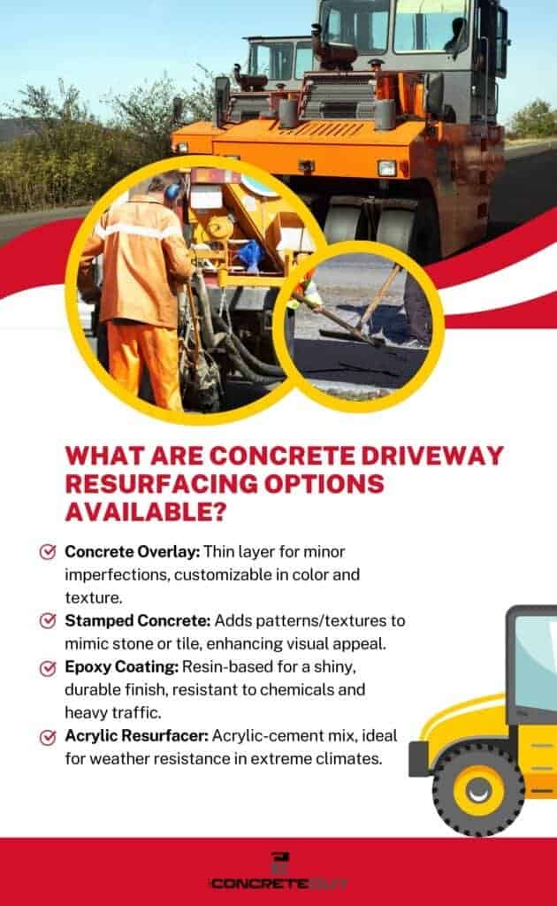 Concrete Driveway Resurfacing Options