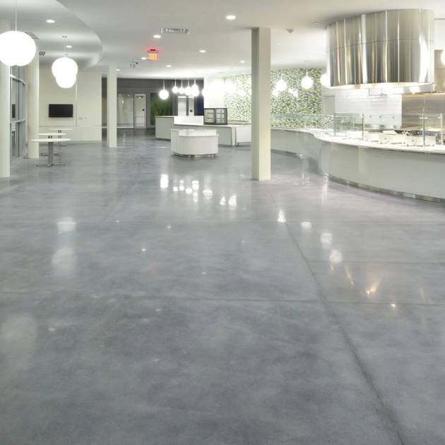 Concrete flooring