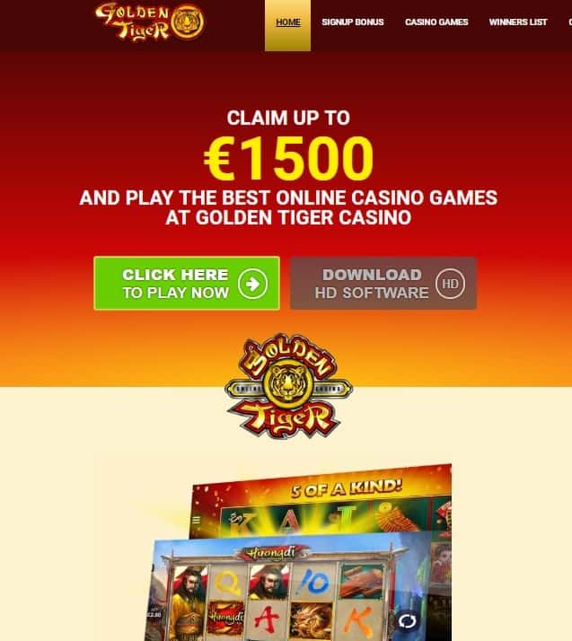 Golden Tiger Casino Microgaming