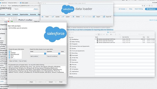 salesforce maintenance and support bulk data load