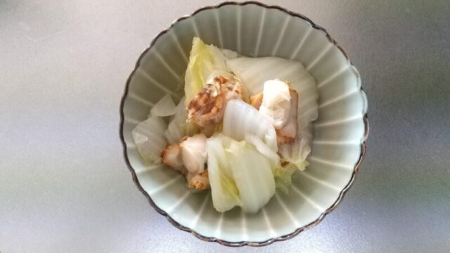 ベビーホタテと白菜のさっぱり煮