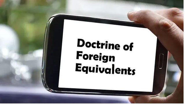 外国同義語の法理（doctrine of foreign equivalents）