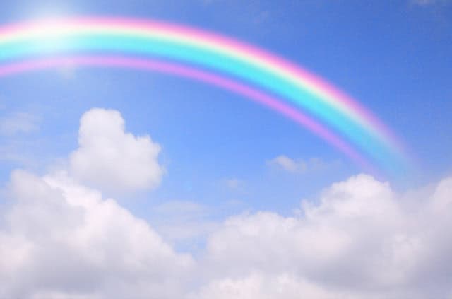 虹青空