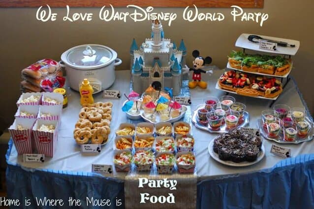 We Love Walt Disney World Party Food