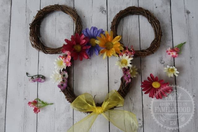 Springtime Mickey Flower Wreath