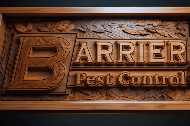 Barrier carved wood