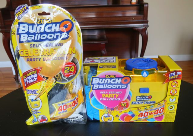 Bunch O Balloons products sent to us included a 24-pack of balloons and a Starter Pack with included Party Pump