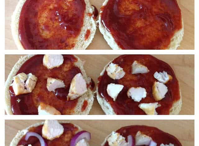 turkey and red onion barbecue pizza