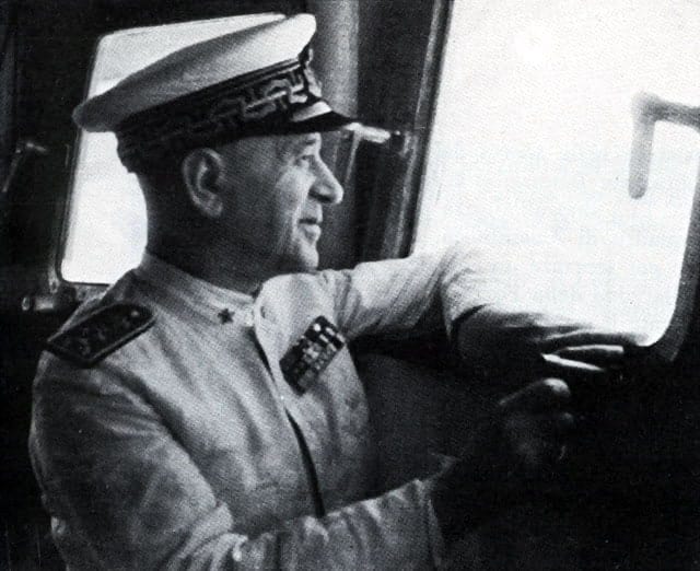 Italiaanse ammiraglio di squadra Inigo Campioni (1878-1944), bekend om zijn verzet tegen de Duitse bezetting tijdens WOII.