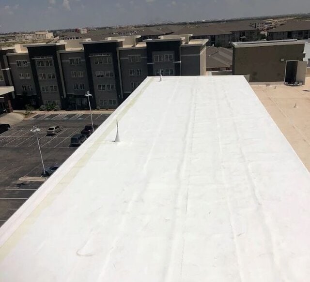 commercial roof installation in weatherford