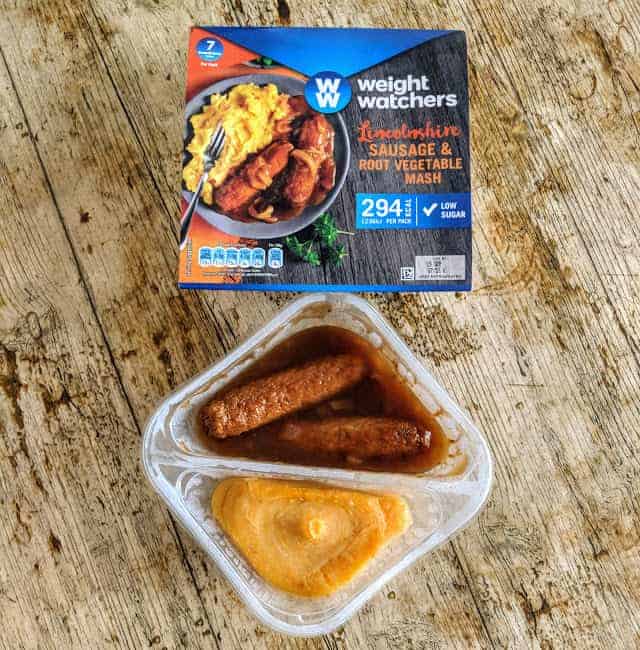 weight watchers sausage and mash meal