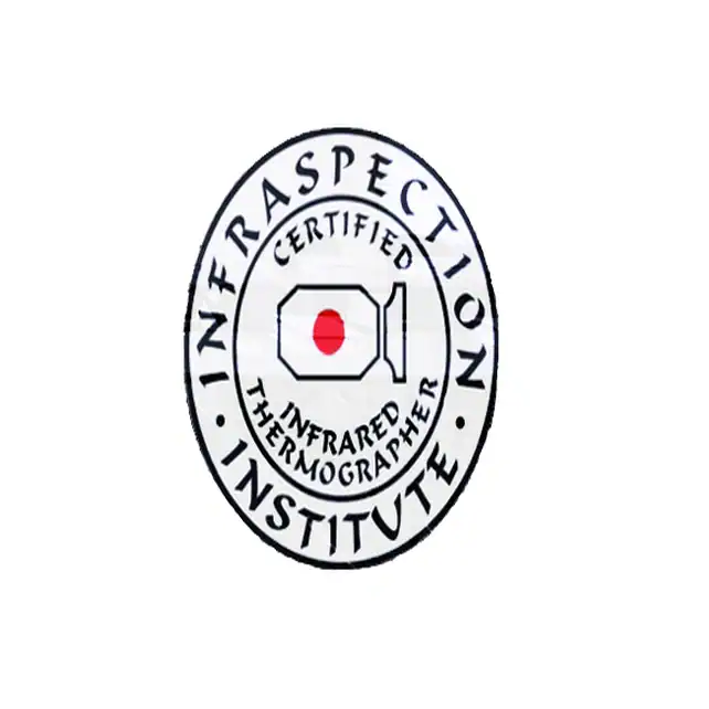 Infrared thermography certification logo representing professional thermal imaging standards and qualified thermographer services