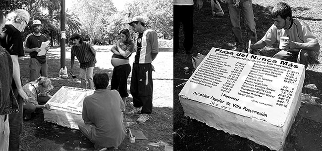 Desaparecidos plaza nunca más
