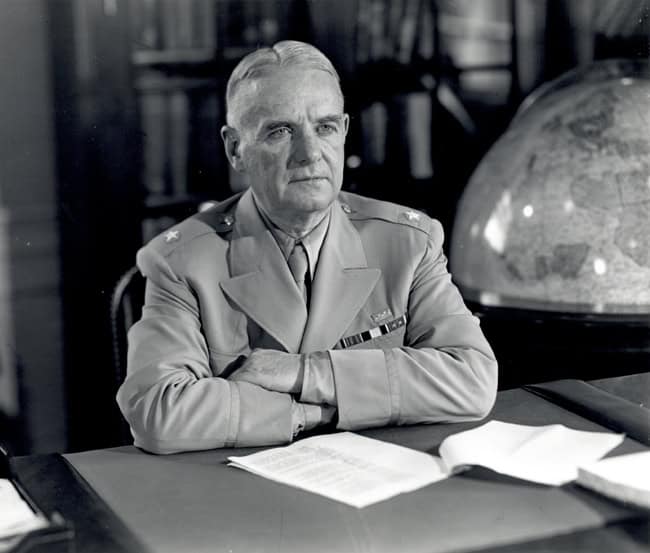 William Joseph ('Wild Bill') Donovan, hoofd van de OSS tijdens de Tweede Wereldoorlog, geprezen als de vader van de CIA.