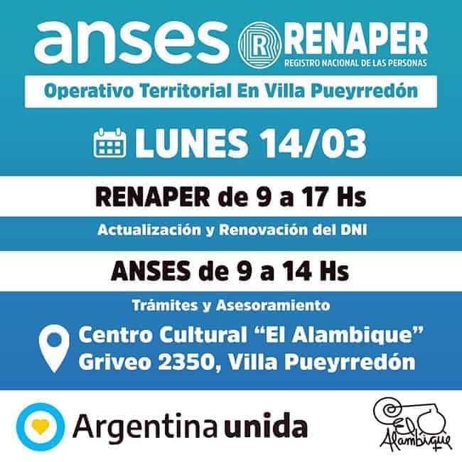 Renaper Anses El Alambique