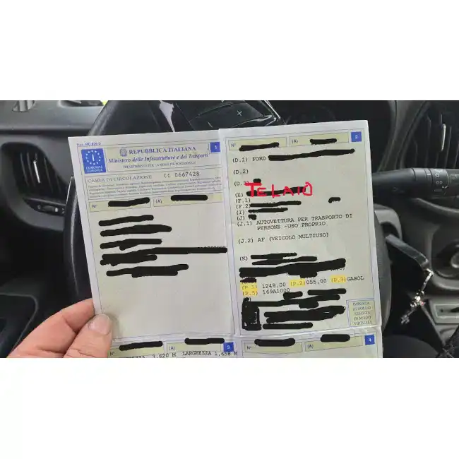 Dove si trova il numero di telaio sul libretto