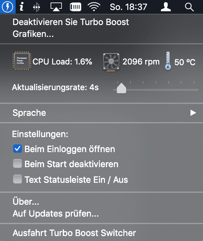 Turbo Boost Switcher