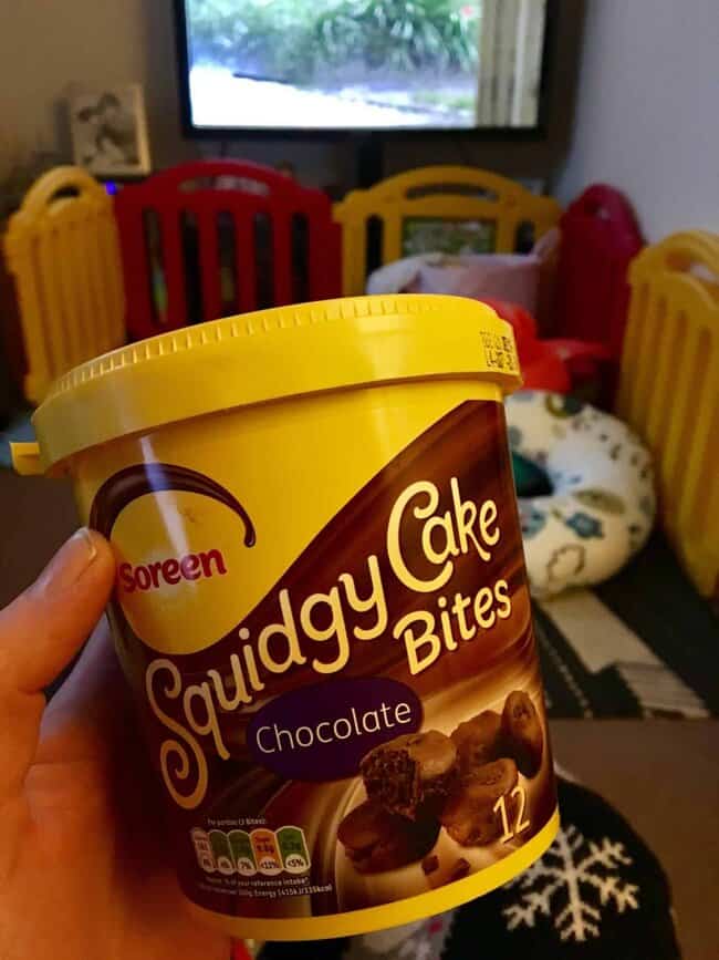 Lazy night in with Soreen Squidgy cake bites