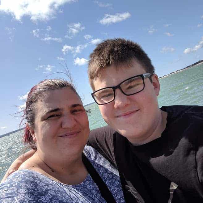 Jen and ben at southsea in front of sea