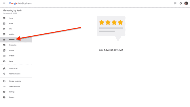 google my business reviews