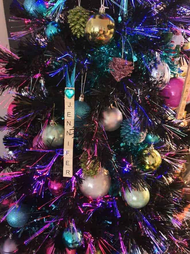 Bauble decorated Christmas tree