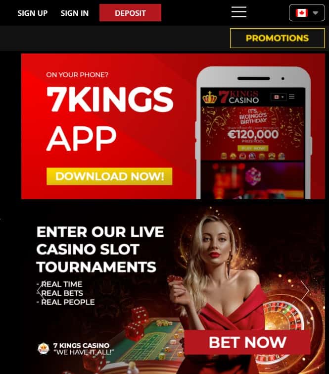 7Kings free spins bonus