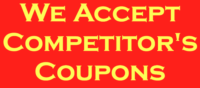 we accept competitors coupons