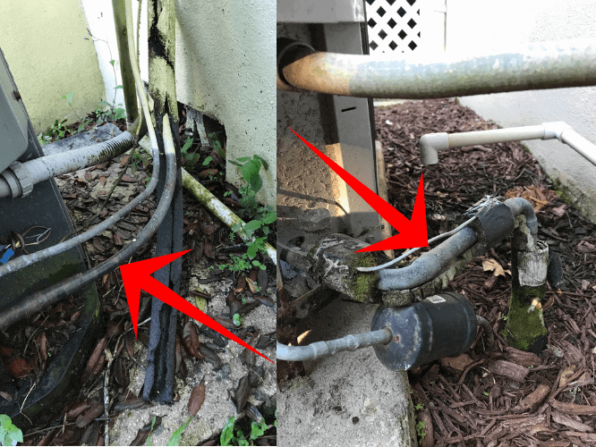 missing suction line insulation