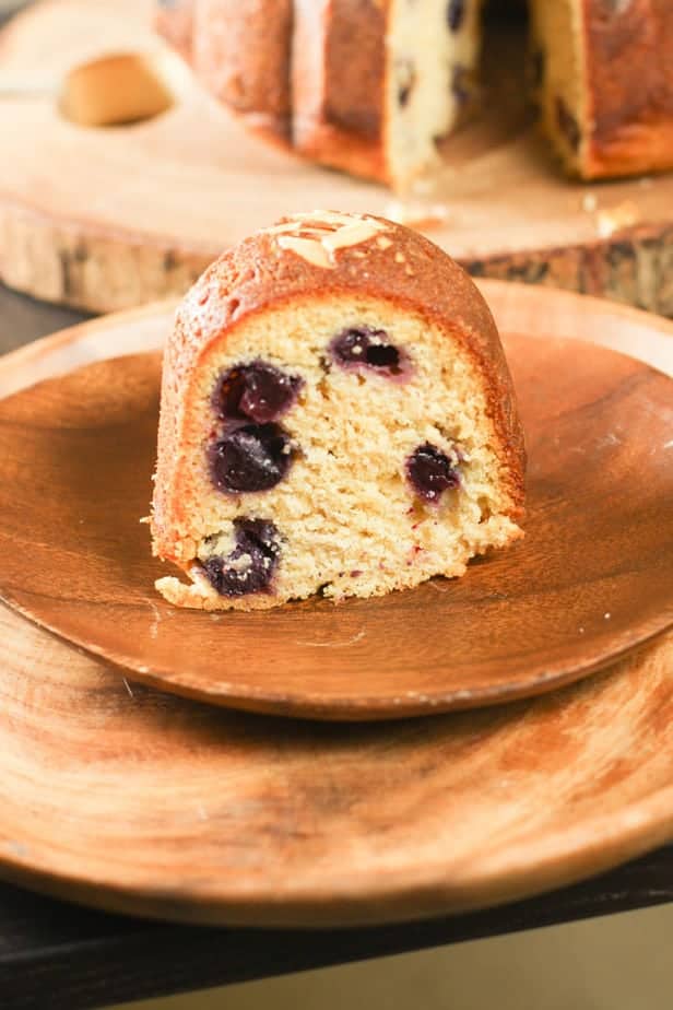 Orange Blossom Honey Nut and Blueberry cake